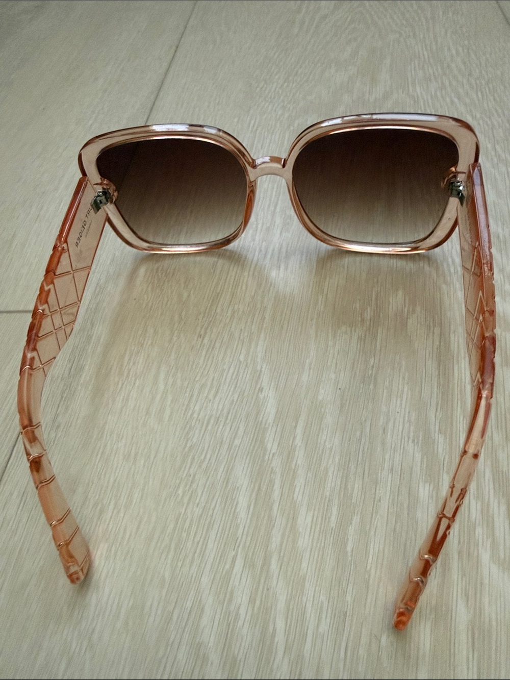 Kurt Geiger Rose Gold Square Gradient Sunglasses - Picture 8 of 11